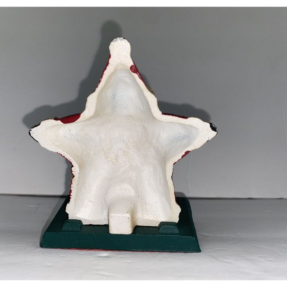 VTG Midwest Cannon Falls Eddie Bauer 1998 Santa Star Cast Iron Stocking Holder - Picture 5 of 11
